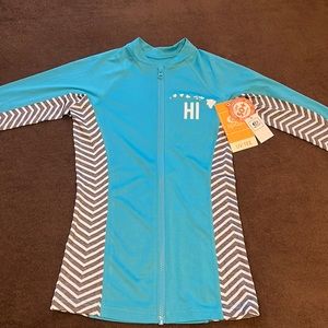 NWT RIP CURL UV Tee Size Small Teal color